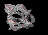 Tridimensional representation of a quadridimensional Calabi-Yau manifold 