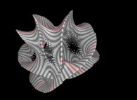 Tridimensional representation of a quadridimensional Calabi-Yau manifold 