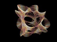 Tridimensional representation of a quadridimensional Calabi-Yau manifold 