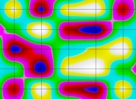 The iterative process used to generate bidimensional fractal fields (medium mesh)