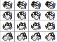 A set of 4x3 stereograms of a fractal Möbius strip 