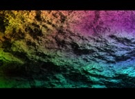 Tridimensional fractal surface (bird's-eye view)