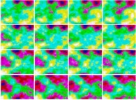 Dynamics of a bidimensional fractal structure 