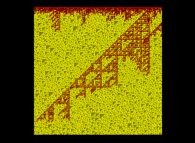 La conjecture de Proth-Gilbreath -visualisation du processus pour les 256 nombres premiers suivant 100000...- 