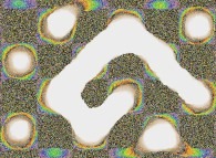 Time-integration of the bidimensional Ising Model with 2-state spins, temperature=0.2 and regular initial conditions (a chessboard)