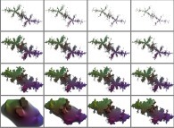 The 'peeling' of a pseudo-quaternionic Julia set ('MandelBulb' like: a 'JuliaBulb')-tridimensional cross-section- 