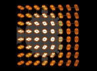 Journey on the Complex Plane by means of a Bidimensional Hilbert Curve -iteration 3- with display of Julia sets 