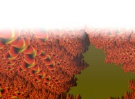 Tridimensional visualization of the Mandelbrot set with mapping of the arguments 