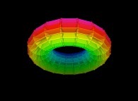 Regular quadrangulation of the volume of a torus -18x18x18- 