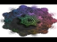 A pseudo-octonionic Mandelbrot set (a 'MandelBulb')-tridimensional cross-section- 