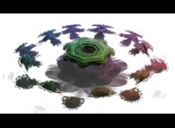 A pseudo-octonionic Mandelbrot set (a 'MandelBulb')-'children's corner' or 'the consciousness emerging from Mathematics'- -tridimensional cross-section- 