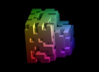 A half-random extended Menger Sponge -iteration 2- 