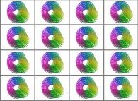 A dynamics of the coordinate grid of a Jeener-Möbius tridimensional manifold 