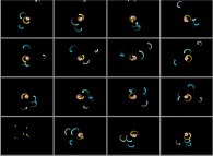 N-body problem integration (N=10)displaying the actual Solar System during one plutonian year -gravity center of the 9 planets point of view- 