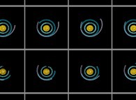 N-body problem integration (N=10)displaying the actual Solar System during one plutonian year -Mars point of view- 