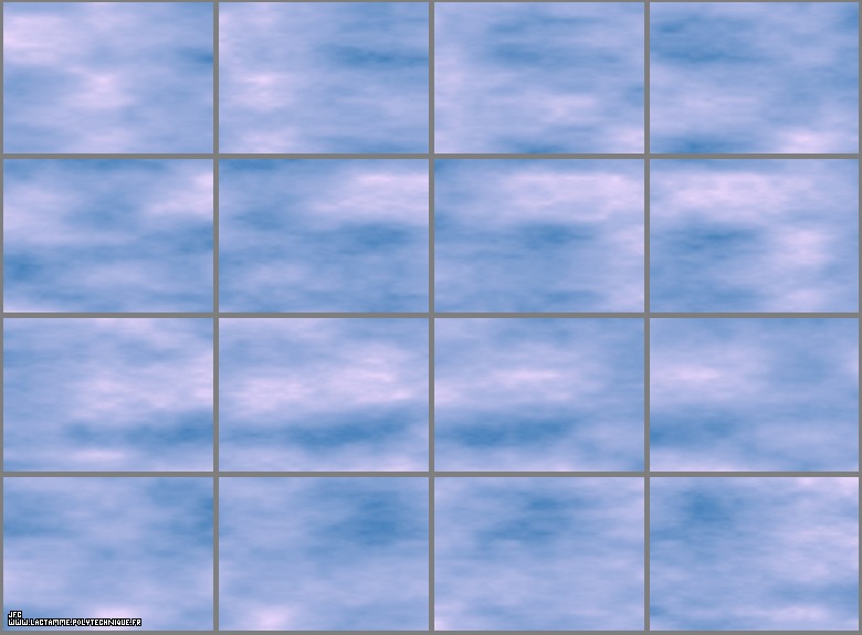 Light cloud dynamics -this sequence being periodical- [La dynamique de nuages légers -cette séquence étant périodique- ]