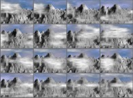 Mountains and light cloud dynamics -this sequence being periodical- 