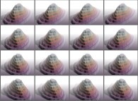 A set of 4x3 stereograms of a few Babel Towers 