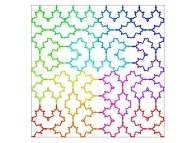 A Bidimensional Hilbert-like Curve defined with {X1(...),Y1(...)} related to the Mandelbrot set border -iteration 4- 