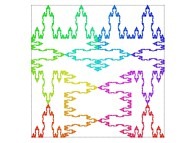 A Bidimensional Hilbert-like Curve defined with {X1(...),Y1(...)} related to the von Koch Curve -iteration 3- 