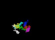 The 2.000 first digits -base 10- of 'pi' viewed as a huge integer number converted to base 4 and displayed as an 'absolute' tridimensional random walk -3.289 steps- 