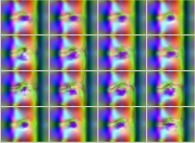 Animation of bidimensional textures by means of the self-transformation of a fractal process 