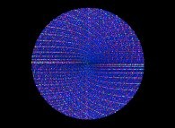 An Archimedes spiral displaying 100000 numbers 