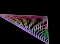 A fractal surface (one iteration)defined by means of three bidimensional fields 