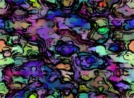 Bidimensional abstract texture with random anthropomorphic patterns 