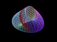 A surface between the Klein bottle and a 'double sphere' defined by means of three bidimensional fields 