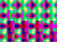 The set of bidimensional fields defining the 'X' coordinate of an interpolation between the Klein bottle and the double Jeener bottle 