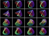 An interpolation between two Klein bottles defined by means of two different sets of equations 