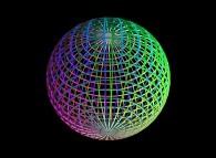 A 'double sphere' defined by means of three bidimensional fields 