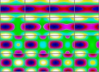 The set of bidimensional fields defining the 'X' coordinate of an interpolation between a 'double sphere' and a torus 