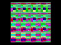 The set of bidimensional fields defining the 'X' coordinate of an interpolation between two sets of interlaced torus -four and sixteen respectively- 