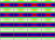 The set of bidimensional fields defining the 'X' coordinate of an interpolation between a cylinder and a torus 