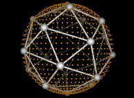 24 distributed points on a sphere by means of the Fibonacci spiral 