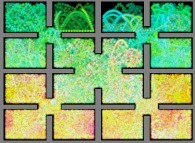 326 particle trajectories of the bidimensional Sierpinski billiard submitted to strong vertical field of gravity 