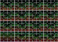 Bidimensional Sierpinski billiard with 326 isotropic particles submitted to a strong vertical field of gravity 