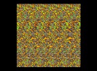 Autostereogram with an hidden volcano 