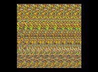 Autostereogram with an hidden ring and ghost bows 