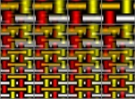 The interpolation between two simple geometrical periodical structures 