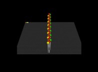 The execution of a very simple program on a Turing Machine 