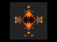 A periodical tiling of the plane using 3 von Koch-like snowflakes -iteration 3- 