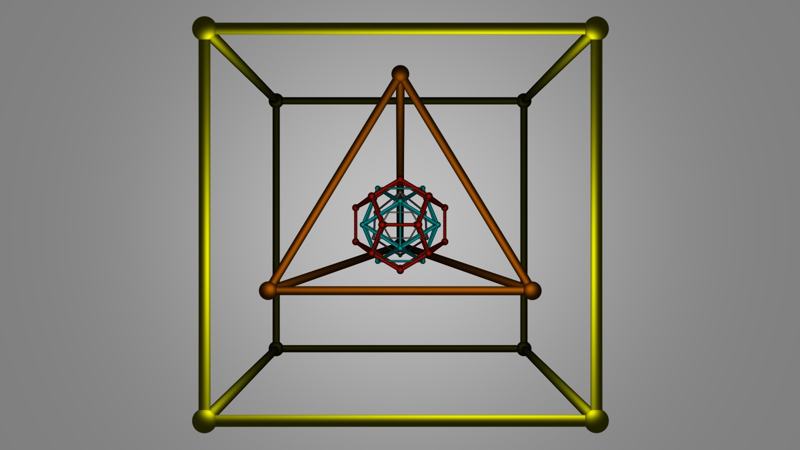 Kepler attempt to associate the six known planets with the five Platonic Solids [La tentative de Kepler d'associer les six plan&egrave;tes alors connues aux cinq solides platoniciens ]