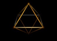 The regular Octahedron, one of the 5 Platonic Solids 