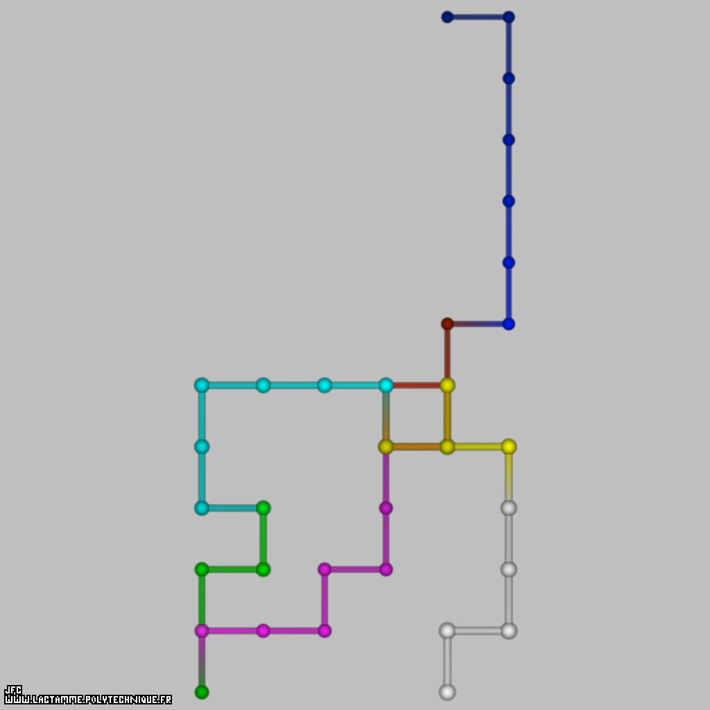 A type 'B4-XY' pseudo-random walk defined by means of the 48 first 'decimals' of the transcendental Champernowne number -using all base 4 integer numbers-: 0.{1 2 3 1 0 1 1 1 2 1 3 2 0 2 1 2 2 2 3 3 0 3 1 3 2 3 3 1 0 0 1 0 1 1 0 2 1 0 3 1 1 0 1 1 1 1 1 2} [Une pseudo-marche al&eacute;atoire de type 'B4-XY' d&eacute;finie &agrave; l'aide des 48 premi&egrave;res 'd&eacute;cimales' du nombre transcendant de Champernowne -utilisant tous les nombres entiers en base 4-: 0.{1 2 3 1 0 1 1 1 2 1 3 2 0 2 1 2 2 2 3 3 0 3 1 3 2 3 3 1 0 0 1 0 1 1 0 2 1 0 3 1 1 0 1 1 1 1 1 2} ]