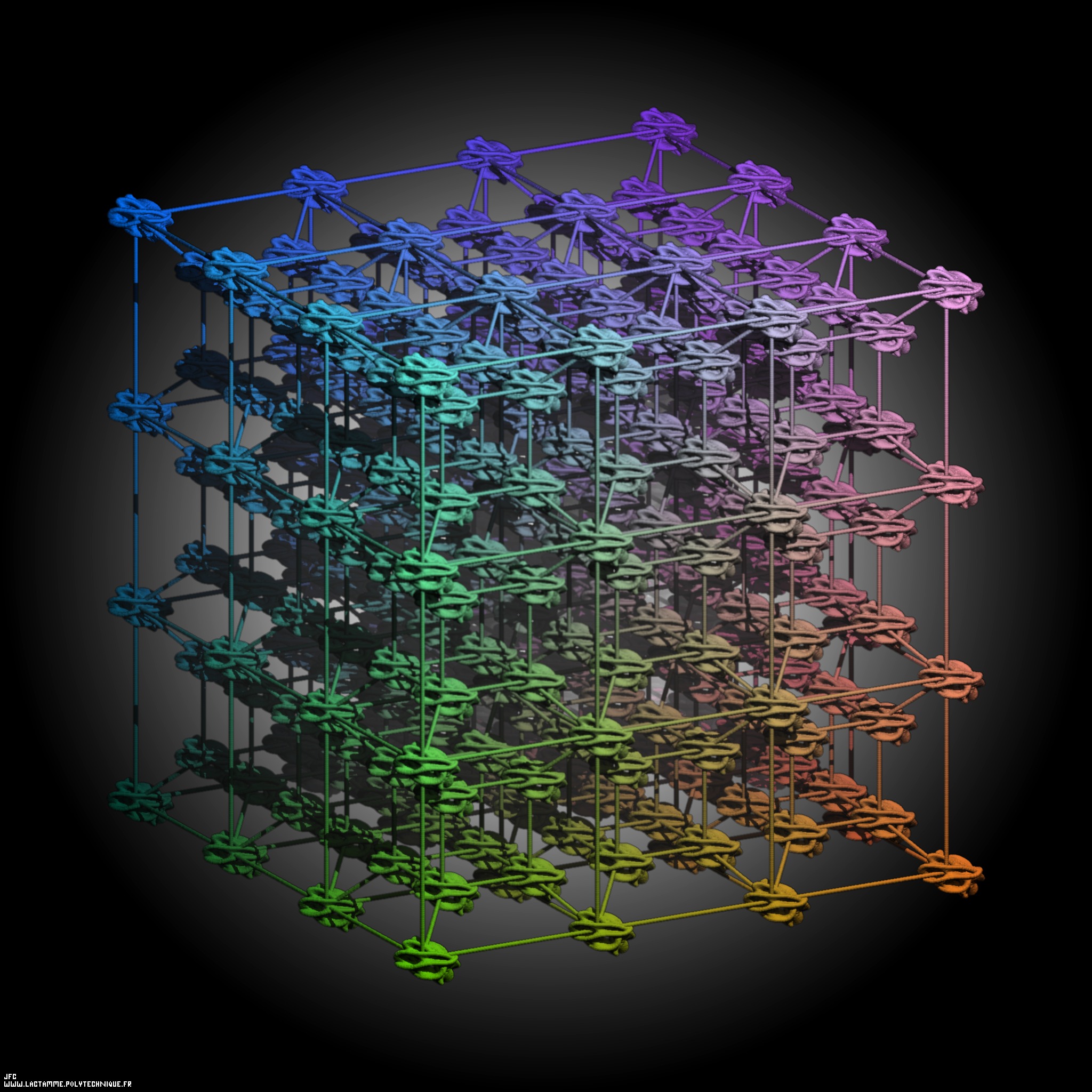 Tridimensional representation of quadridimensional Calabi-Yau manifolds -Calabi-Yau manifolds attached to every point of our 'familiar' (euclidian) quadridimensional space-time?- [Repr&eacute;sentation tridimensionnelle de vari&eacute;t&eacute;s quadridimensionnelles de Calabi-Yau -de telles vari&eacute;t&eacute;s en chaque point de notre espace-temps quadridimensionnel 'familier' (euclidien)?- ]
