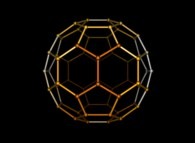 The spherical Fullerene molecule containing 60 Carbon atoms 